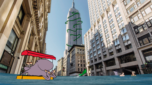 Illustration for article titled We Hired An Artist To Depict How Climate Change Would Alter New York City, And Unfortunately He Made It Look Kinda Badass